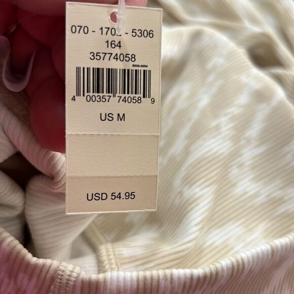Aerie Offline Tan and White ribbed 7/8 leggings NWT size medium - Picture 13 of 14